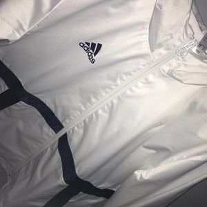 White Adidas Windbreaker